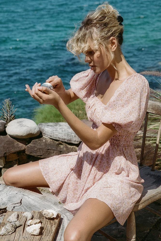 Spell Rae Mini Dress in Dusty Pink Size 10 - Image 2