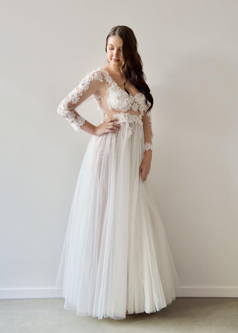 When Freddie Met Lilly Georgia Collection Gillian Gown White Size 10 - Image 2