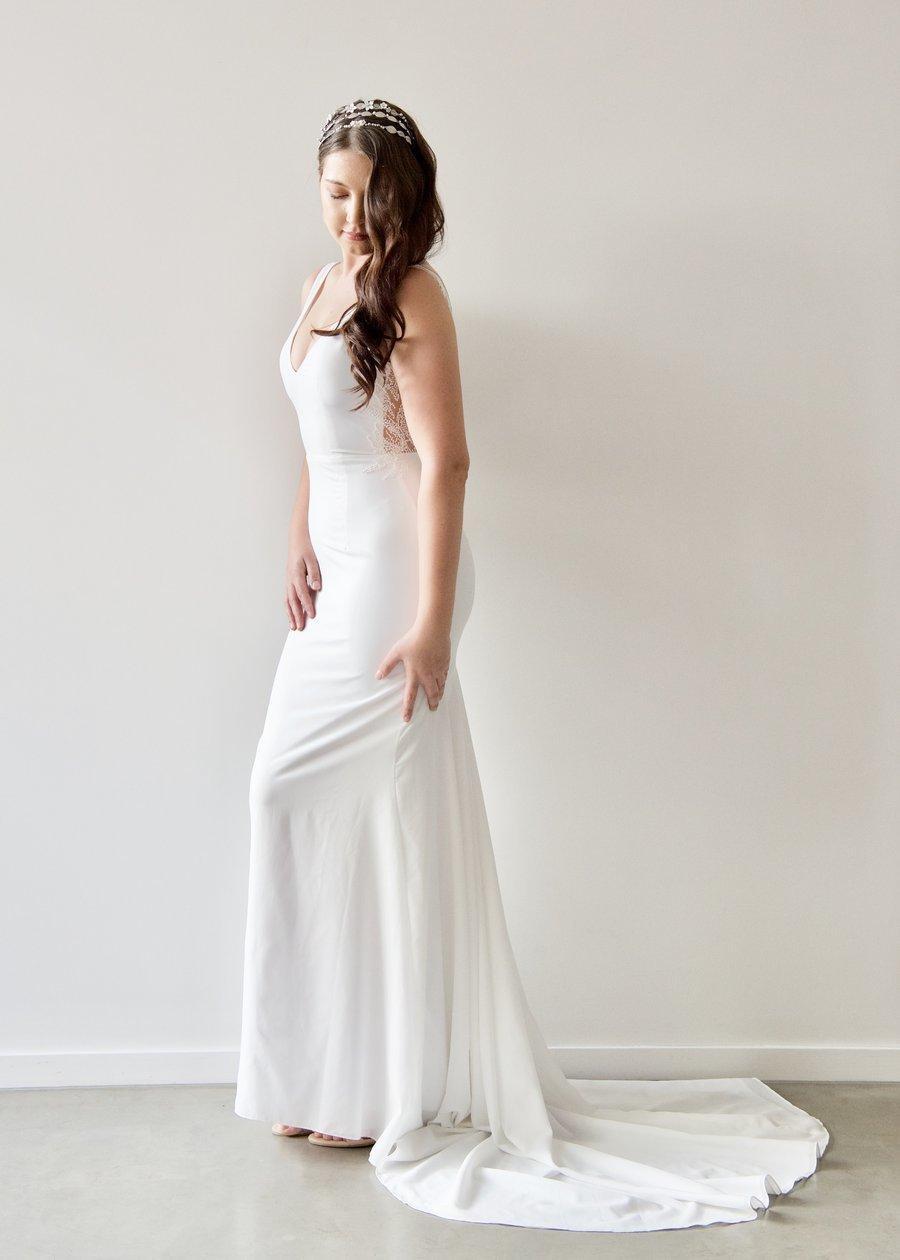 When Freddie Met Lilly Georgette Gown White Size 10 - Image 2