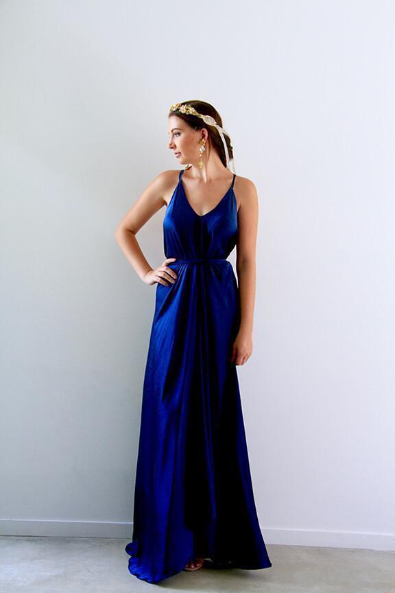 When Freddie Met Lilly Xanadu Formal Gown Blue Size 8 - Image 1