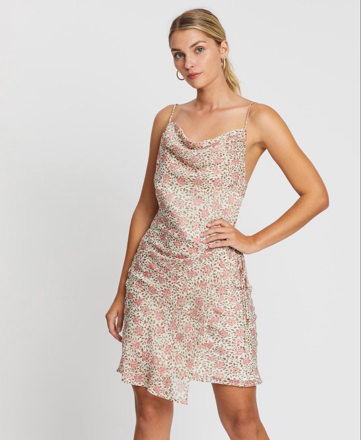Winona Desert Rose Wrap Dress Floral Size 8 - Image 1