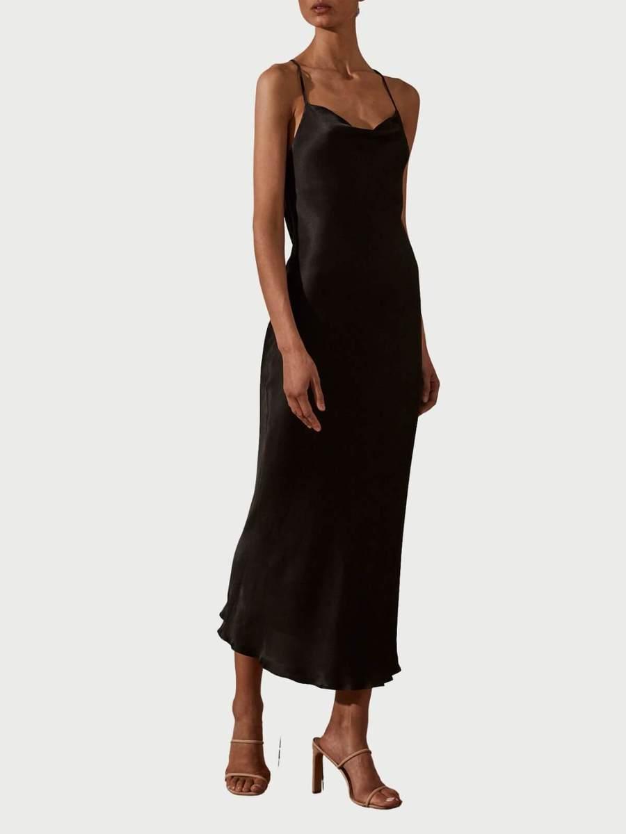 Shona Joy Cowl Back Midi Dress  for rent on The Volte - main image