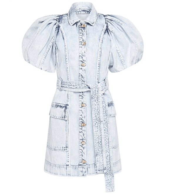 FRAMEWORKS DENIM PUFF SLEEVE DRESS for rent on The Volte - main image