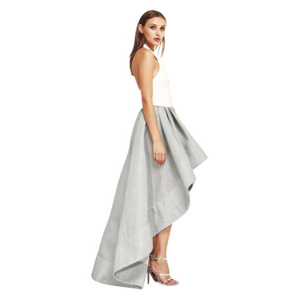 Bronx & Banco Luna Gown Grey/White Size 6 - Image 2