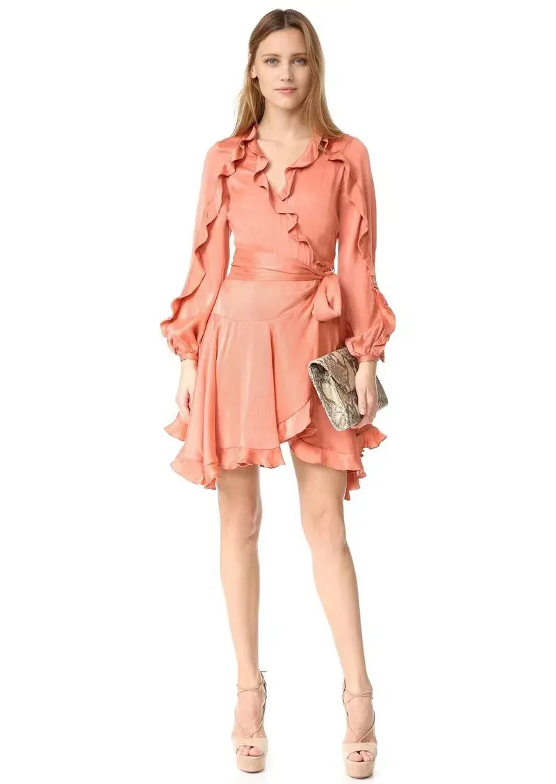 Zimmermann Winsome Flutter Robe Dress Guava Size 1 / AU 10 - Image 1