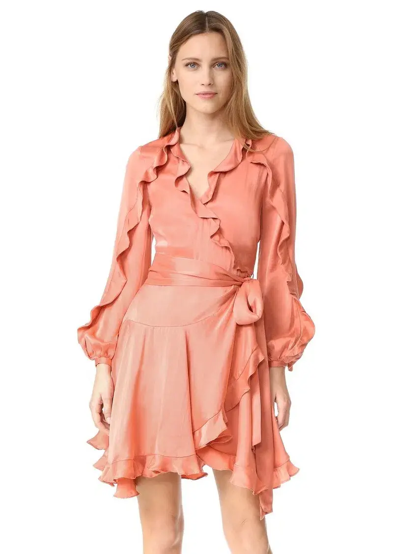 Zimmermann Winsome Flutter Robe Dress Guava Size 1 / AU 10 - Image 3