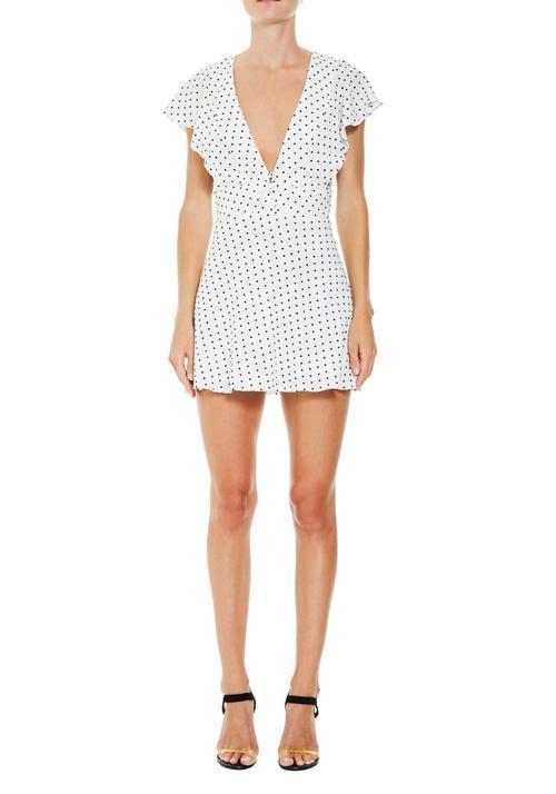 Bec & Bridge Petit Miam Plunge Dress Print Size 6 - Image 4