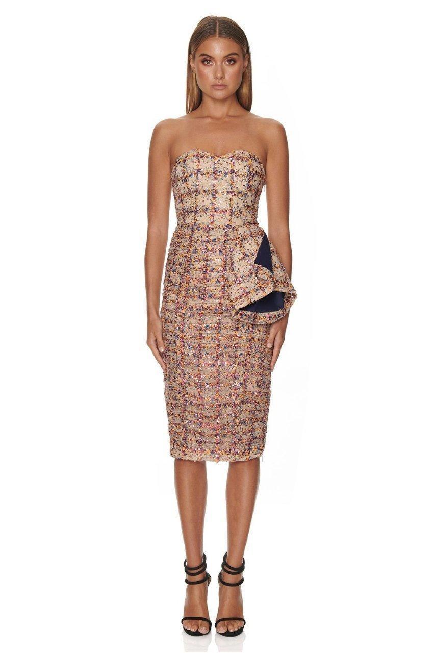 Eliya The Label Sierra Dress Nude Size 10 - Image 1