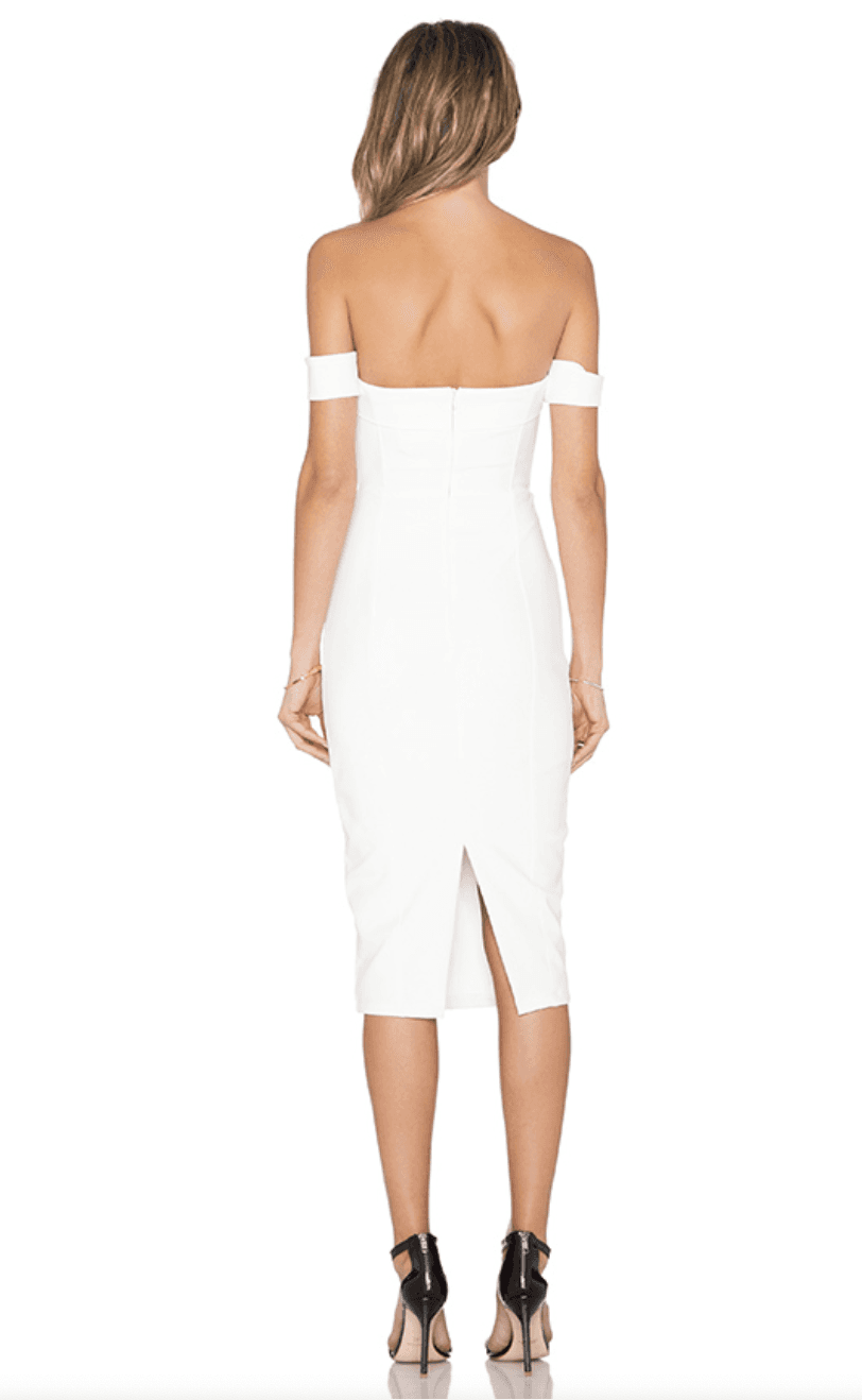 Misha Chloe Midi Dress White Size 12 - Image 3