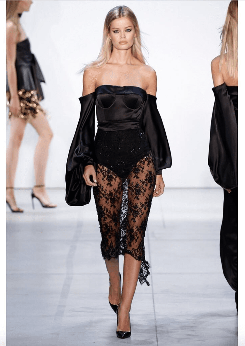 Misha Cleo Midi Dress Black Size 8 - Image 3