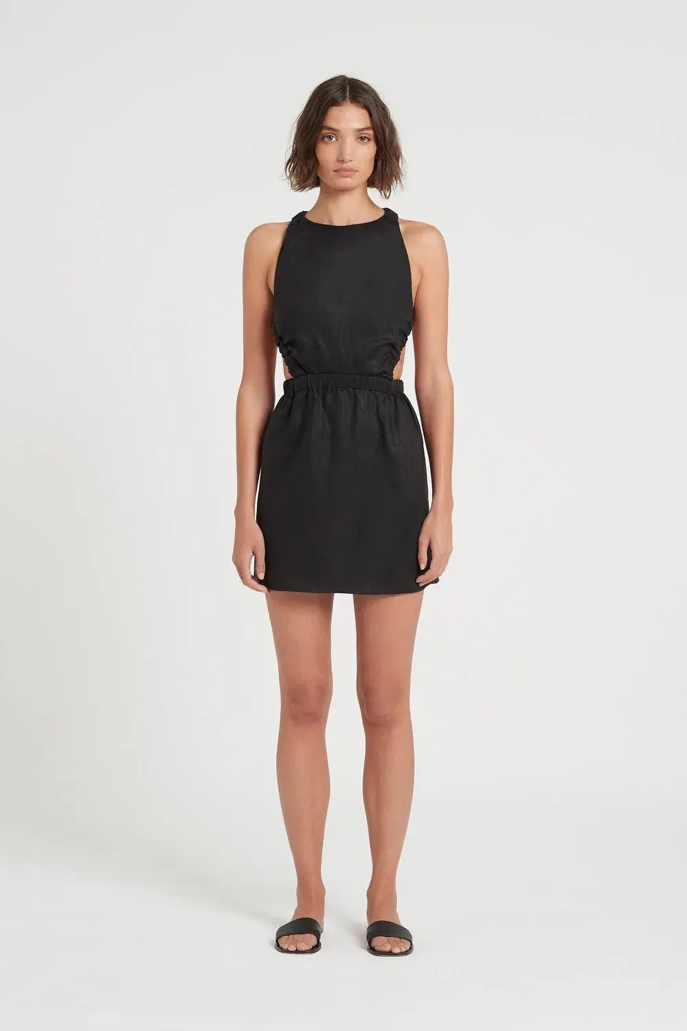 Sir The Label Alena Open Back Mini Dress Black Size AU 8 - Image 1
