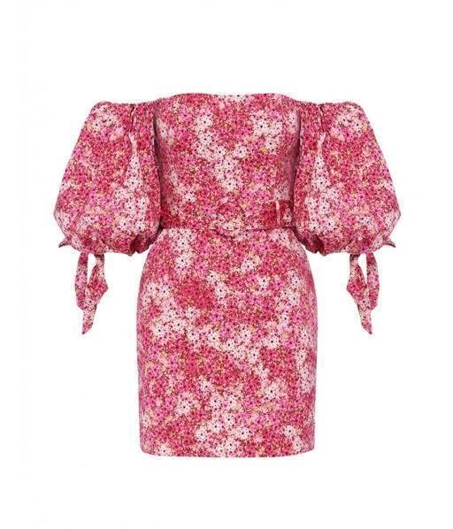 Sheike Ditsy Mini Dress Pink Floral Size 10 for rent on The Volte - main image