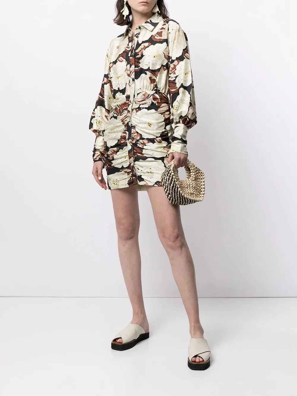Sir The Label Vivienne Shirt Dress Mini Floral Print | AU 10 - Image 2