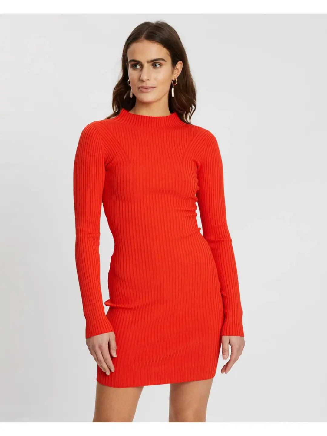 Bec & Bridge Chichi Knit Mini Dress Red Size AU 6 for rent on The Volte - main image