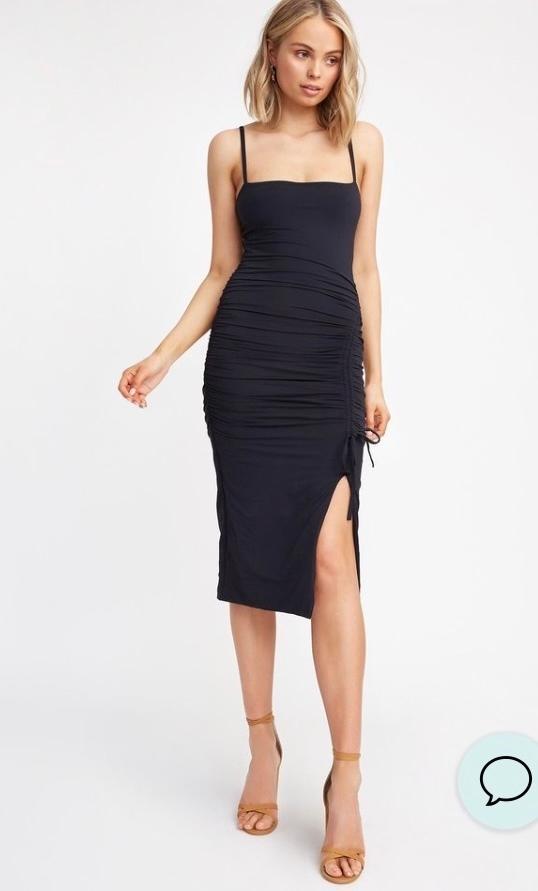 Kookai Bronwyn Darwstring Dress Black Size 6 - Image 1