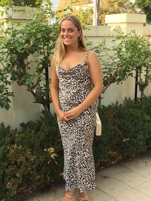 Shona Joy Isabella Bias Midi Dress Print Size 8 for rent on The Volte - main image