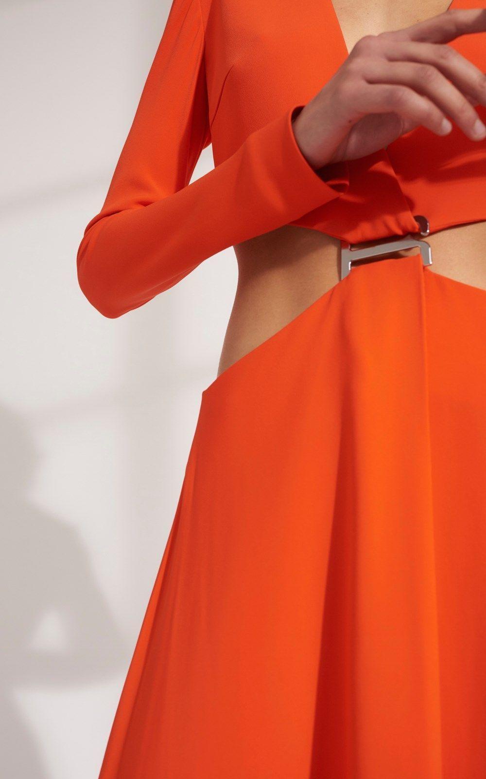 Dion Lee Modular E-Hook Dress Orange Size 6 - Image 2