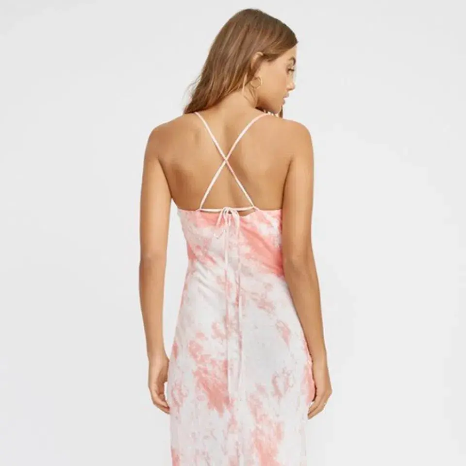 Kookai Destiny Slip Midi Dress Print Size 6 - Image 2