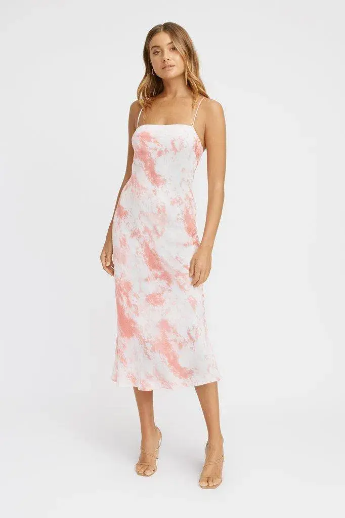 Kookai Destiny Slip Midi Dress Print Size 6 - Image 1