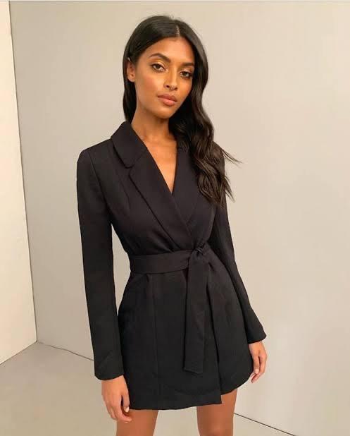 Kookai Oyster Wrap Playsuit Black Size 6 - Image 1