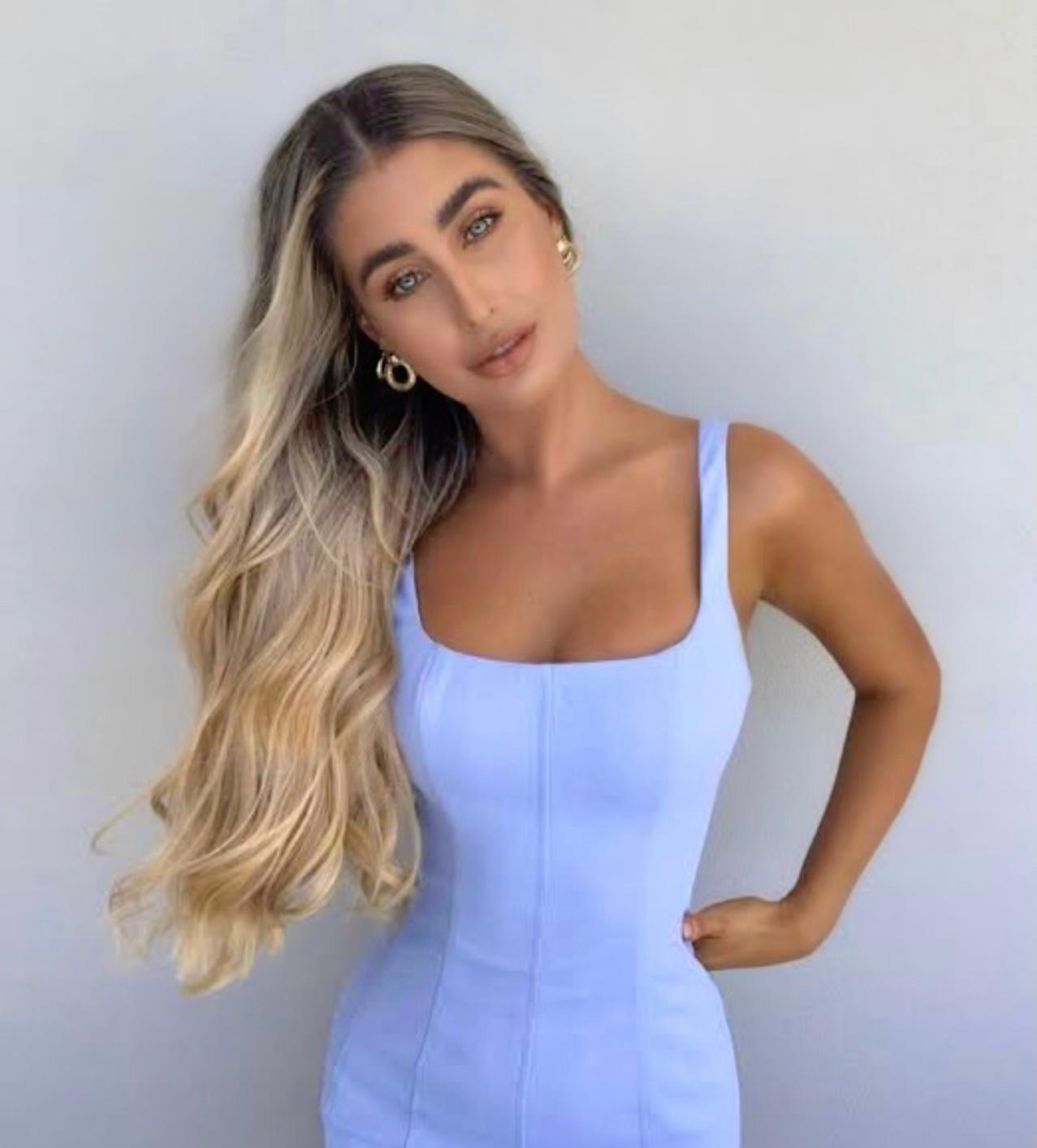 Kookai Oyster Bustier Mini Dress Blue Size 6 - Image 1