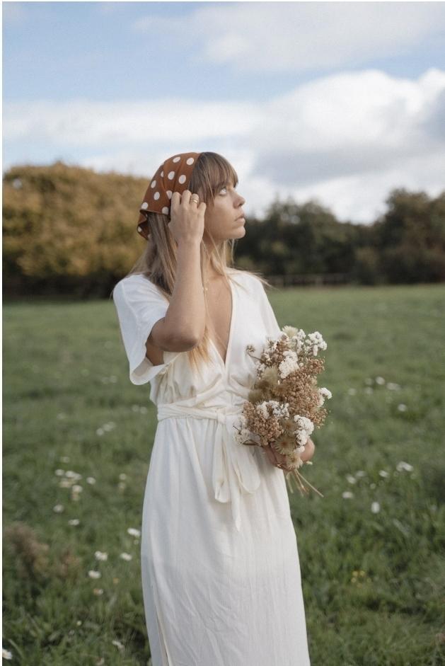 Melody maxi dress buttercream for rent on The Volte - main image