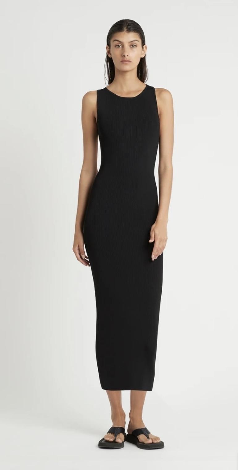 Sir The Label Marcelle Midi Dress Black Size 2 | AU 10 for rent on The Volte - main image