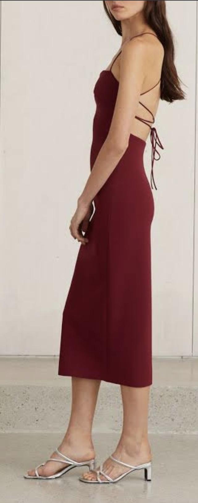 Bec and bridge Lee lace midi burgendy - Image 2