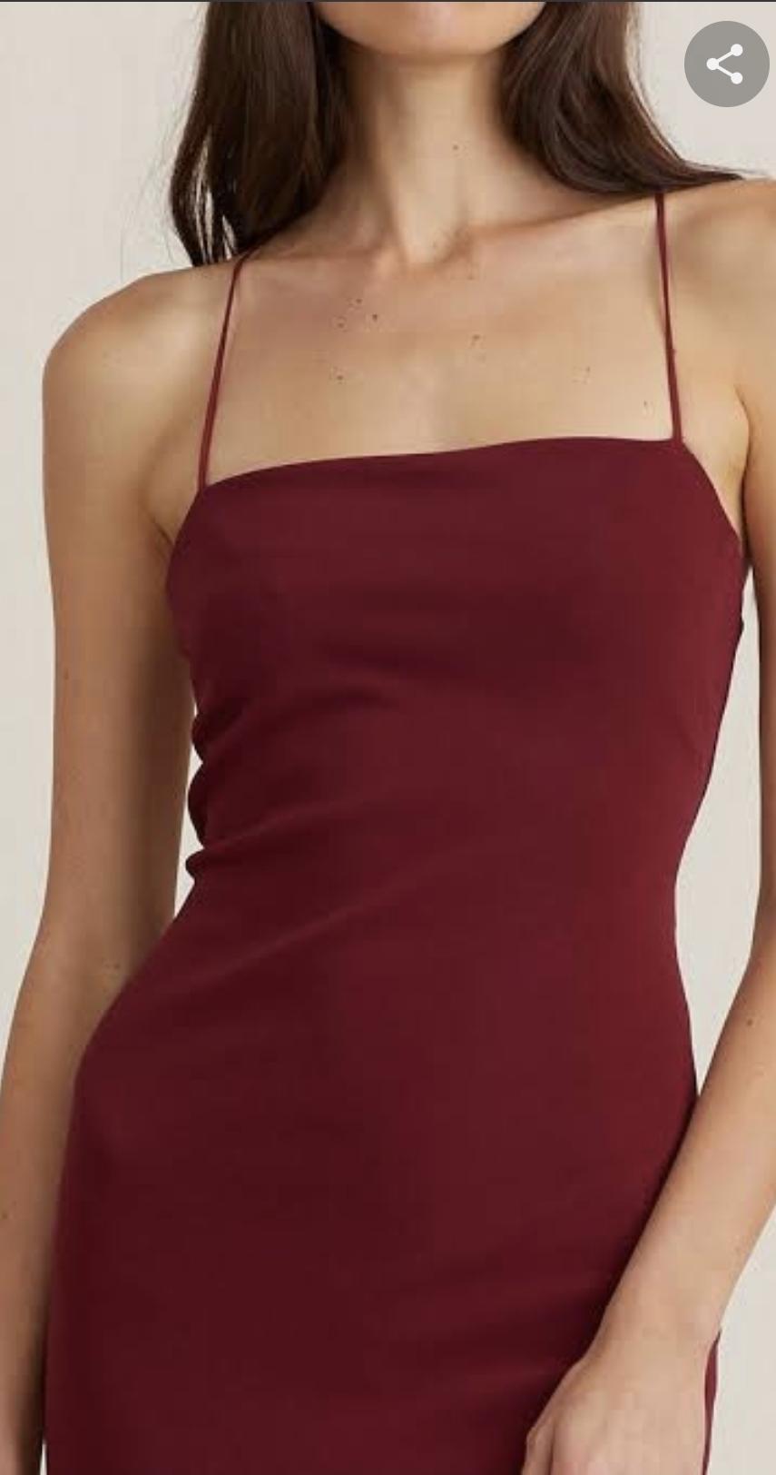 Bec and bridge Lee lace midi burgendy for rent on The Volte - main image