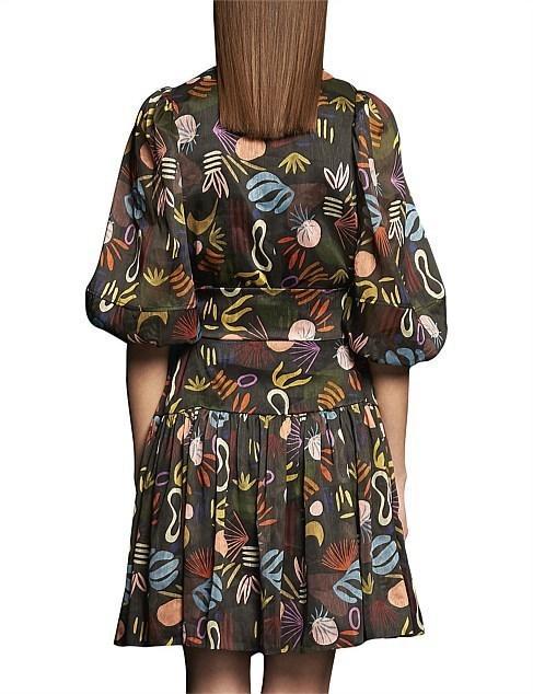 Ginger & Smart Synchronize Wrap Dress Print Size 10 - Image 2