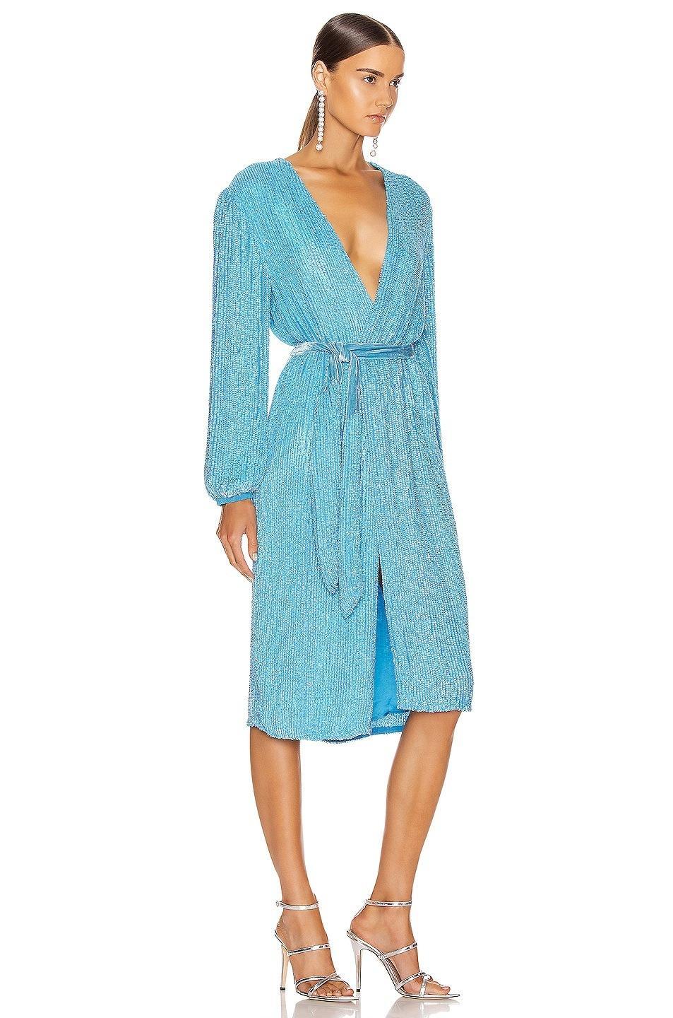 Retrofete Audrey Robe Dress Blue Size 6 - Image 1