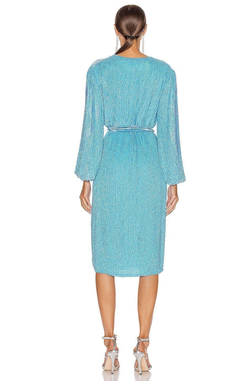 Retrofete Audrey Robe Dress Blue Size 6 - Image 2