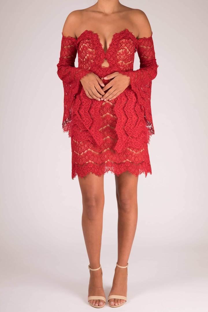 Thurley Love Lost Dress Red Size 8 - Image 2