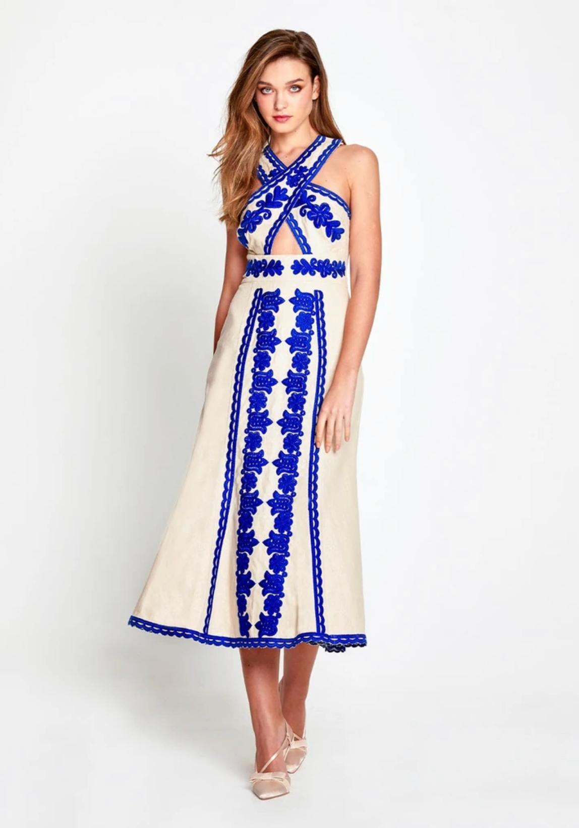 Alice McCall Wild Horses Midi Dress Print Size 8 - Image 1