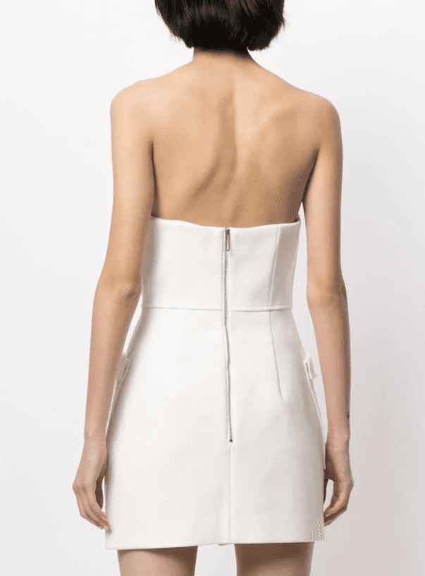 Dion Lee Pocket Bustier Mini Dress White Size 8  - Image 3