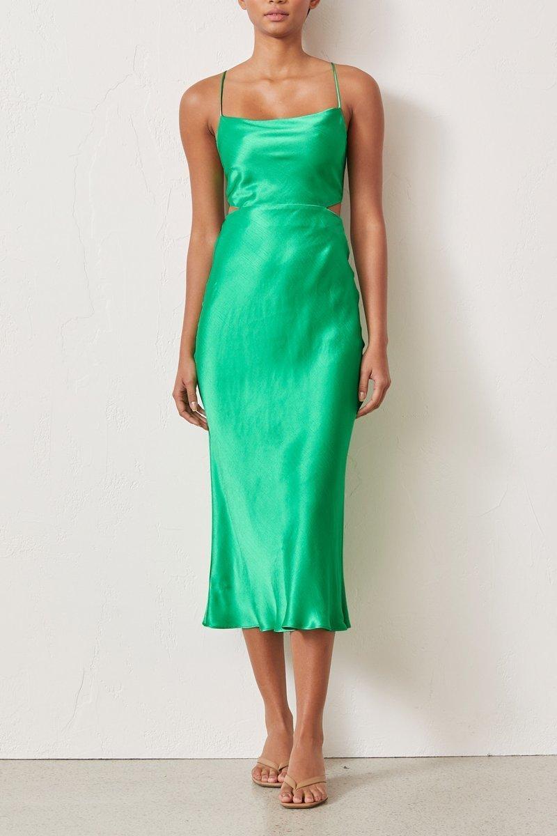 Bec & Bridge Loren Cut Out Midi Dress Green Size 8 - Image 2
