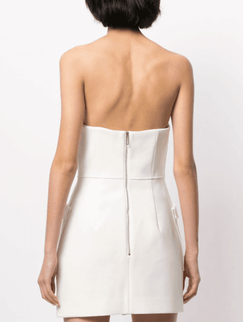Dion Lee Pocket Bustier Mini Dress White Size 8 - Image 3