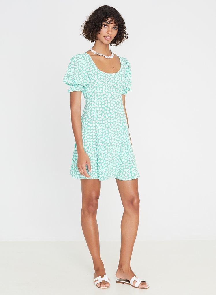 Faithfull the Brand La Barben Mini Dress Print Size 8 - Image 1
