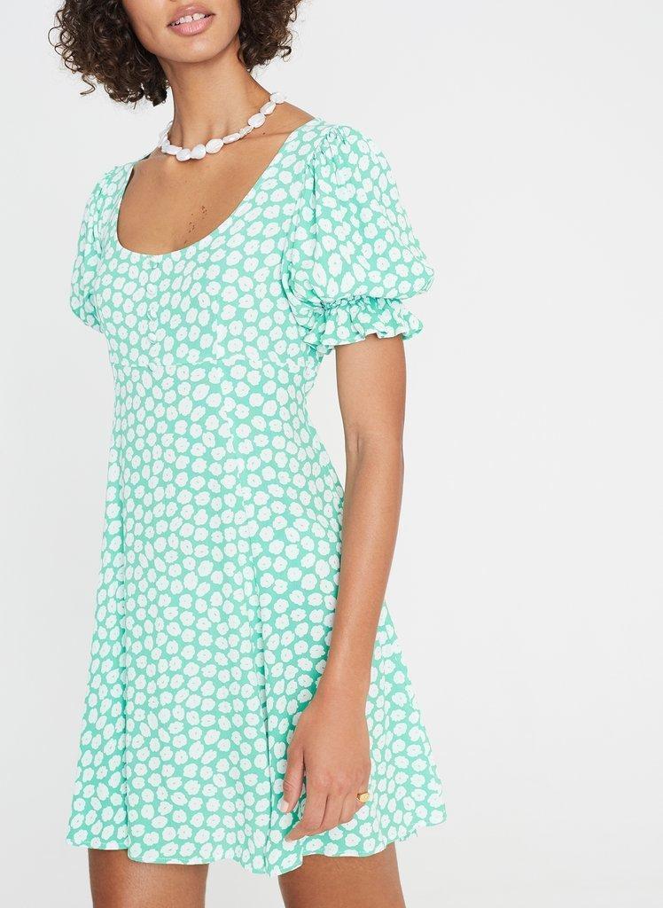Faithfull the Brand La Barben Mini Dress Print Size 8 - Image 2