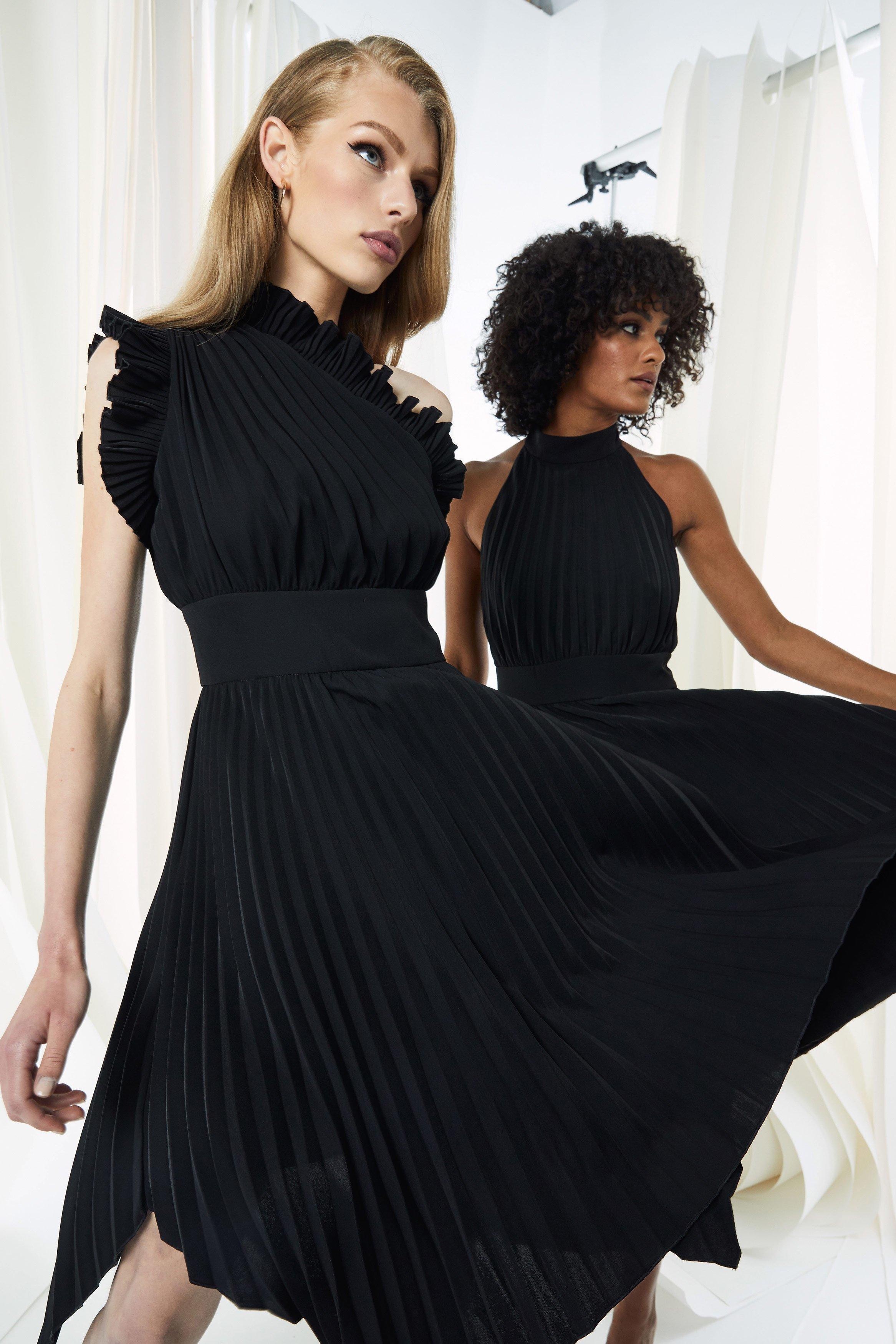 Mossman The Lady Like Midi Dress Black Size 12 - Image 3