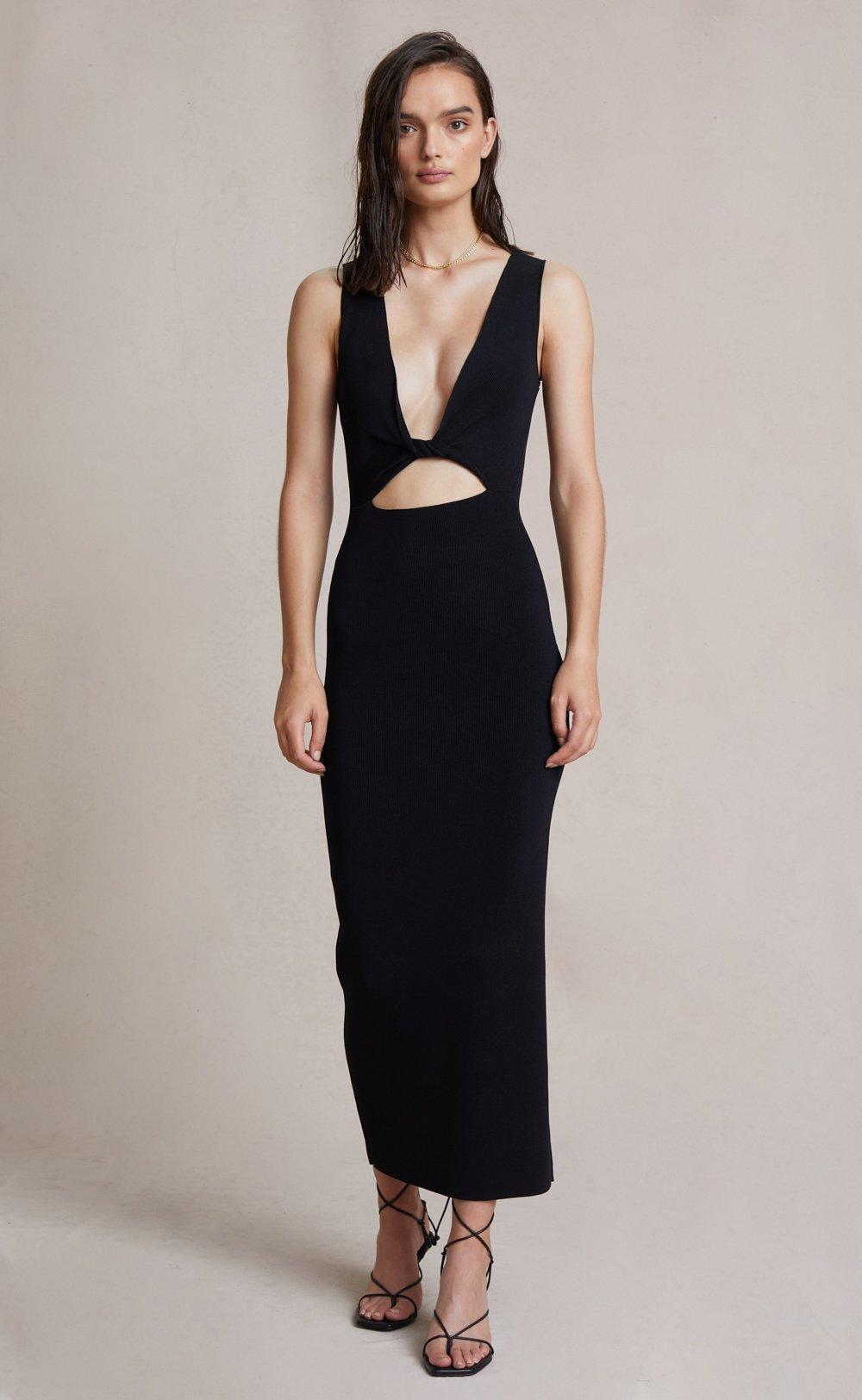 Bec & Bridge Sorbet Summer Midi Dress Black Size 8 - Image 3