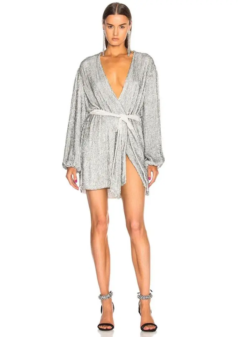 Retrofete Gabrielle Robe Silver Size S / Au 8 - Image 1