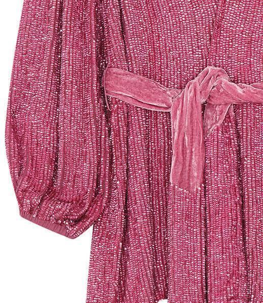 Retrofete Gabrielle Robe Mini Dress Pink Size 10 - Image 3