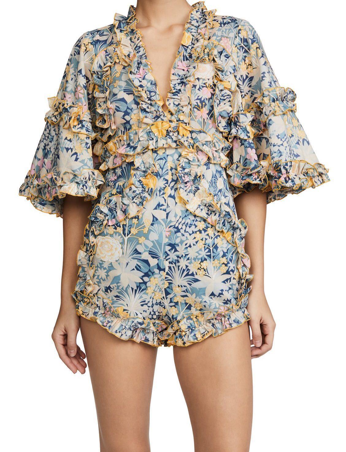 aliceMcCaLL Choose Me Playsuit Gold Bloom size 6  - Image 1