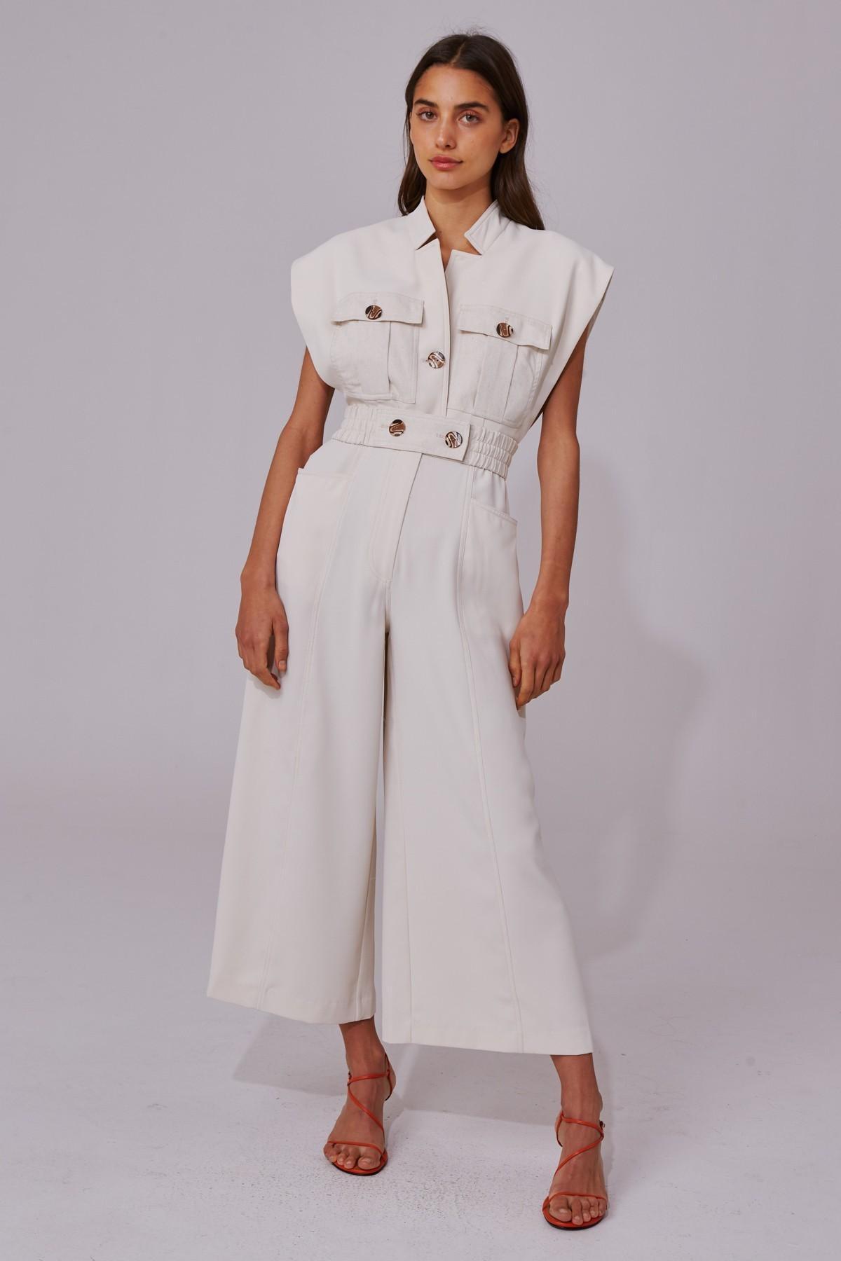 C/MEO Collective Consistent Jumpsuit White Size XS - Image 1