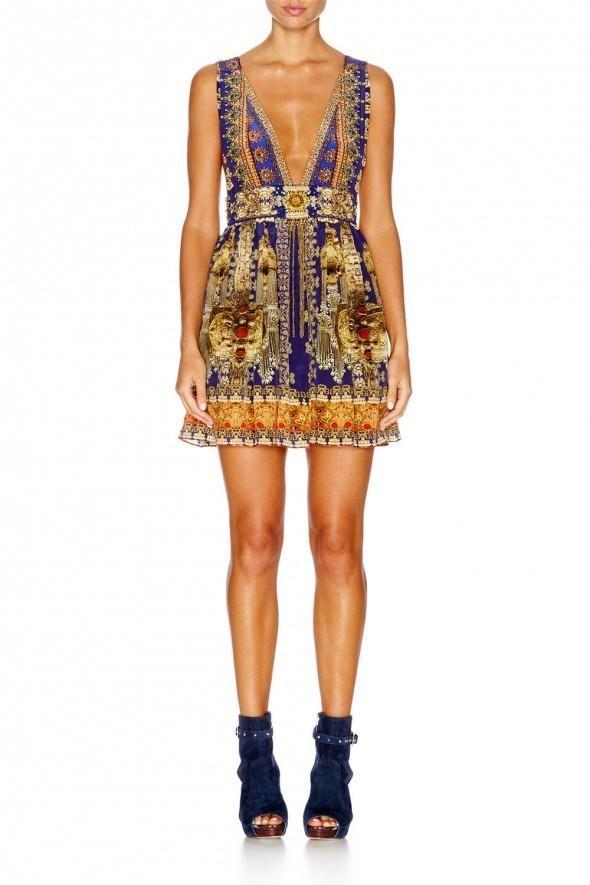 Camilla La Chaquetilla V Neck Short Dress Size 6 - Image 1