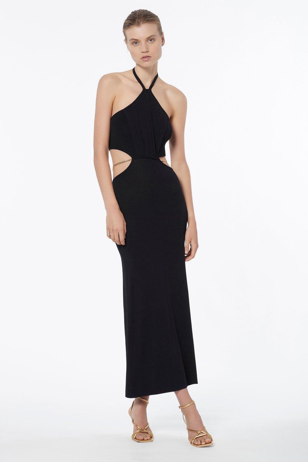 Manning Cartell Limitless Knit Chain Dress Black Size M for rent on The Volte - main image