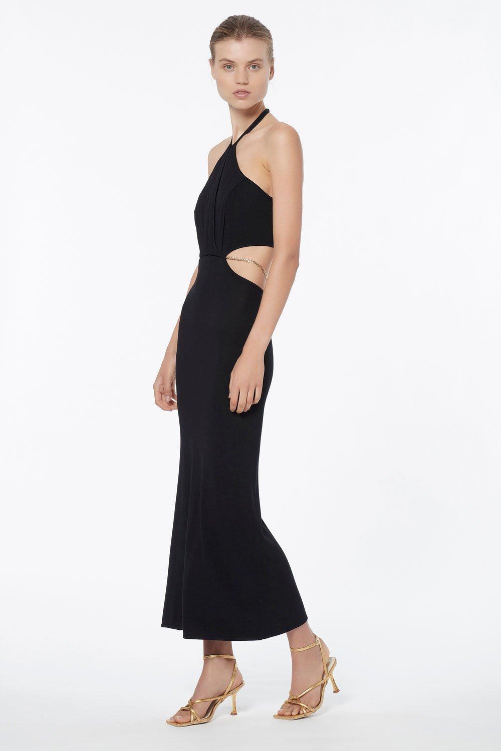 Manning Cartell Limitless Knit Chain Dress Black Size M for rent on The Volte - main image