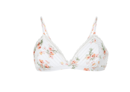 Zimmermann Heathers Pintuck Lace Bikini Top and Frill Shorts Set Print Size 0 - Image 2