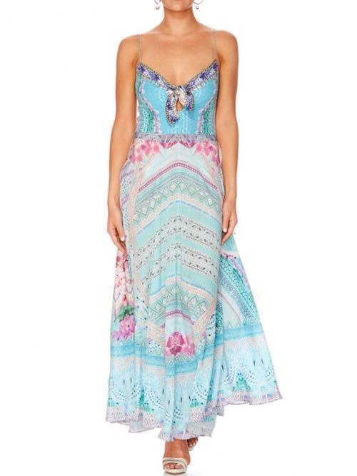 Camilla Garden State Long Dress With Tie Front Size 14 - Image 1